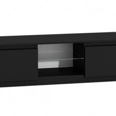 TV stolík Boner, 120 cm, čierna lesk - 1