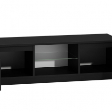 TV stolík Boner, 120 cm, čierna lesk - 4
