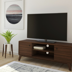 TV stolík Caitlin, 140 cm, hnedá - 2