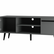 TV stolík Chantal, 140 cm, čierna / šedá - 4