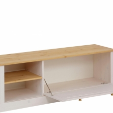TV stolík Coste, 140 cm, biela/borovica - 3