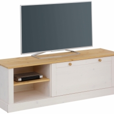 TV stolík Coste, 140 cm, biela/borovica - 4