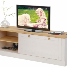 TV stolík Coste, 140 cm, biela/borovica - 5