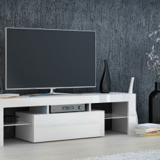 TV stolík Deko II, 140 cm, biela lesk - 3