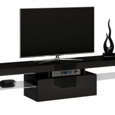 TV stolík Deko II, 160 cm, čierna lesk - 3