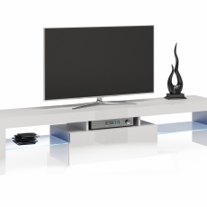 TV stolík Deko III, 140 cm, biela lesk - 1