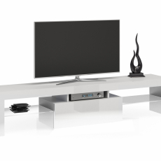 TV stolík Deko III, 140 cm, biela lesk - 3