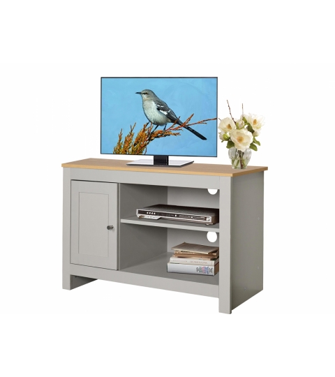 TV stolík Emar, 95 cm, sivá/dub