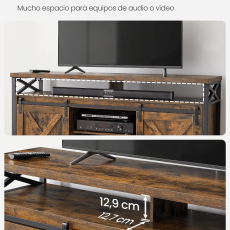 TV stolík Enyo, 147 cm, hnedá - 4