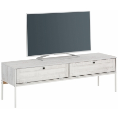 TV stolík Fray, 140 cm, biela