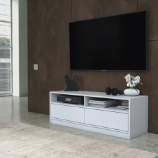 TV stolík Karo, 120 cm, biela - 2