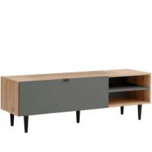 TV stolík Legolas, 140 cm, prírodná / biela - 1