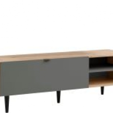 TV stolík Legolas, 140 cm, prírodná / biela - 1