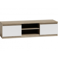 TV stolík Malwa, 140 cm, biela / dub sonoma