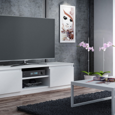 TV stolík Malwa, 140 cm, biela - 2