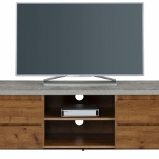 TV stolík Mecan, 150 cm, betón/dub - 1