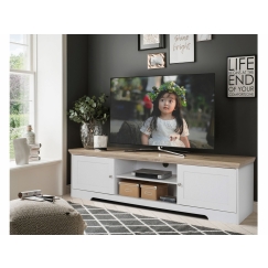 TV stolík Nana, 160 cm, biela