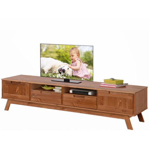 TV stolík Ohaia, 180 cm, hnedá - 1