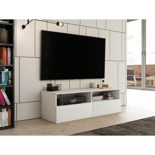 TV stolík Rumba, 120 cm, biela - 1