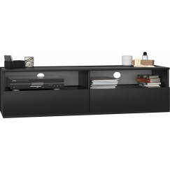 TV stolík Rumba, 138 cm, čierna