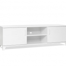 TV stolík s dverami a policou Industry, 160 cm - 1