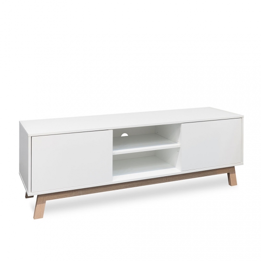 TV stolík s dverami a policou Side, 150 cm - 1