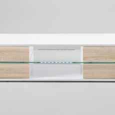 TV stolík s LED diódami Mount biela - 4