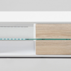 TV stolík s LED diódami Mount biela - 5
