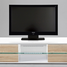 TV stolík s LED diódami Mount biela - 3