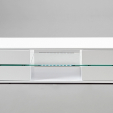 TV stolík s LED diódami Mount biela - 1