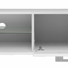 TV stolík Sandy, 100 cm, biela lesk - 5