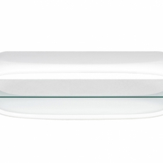 TV stolík so sklenenou policou a LED diódami Eliot, 130 cm - 4