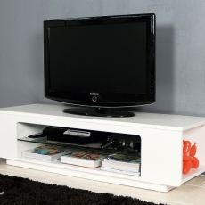 TV stolík so sklenenou policou Largo - 1