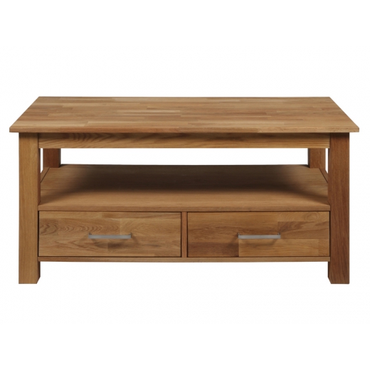 TV stolík so zásuvkami z masívu Corti, 110 cm - 1