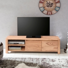 TV stolík so zásuvkou, dverami a policou Boha, 140 cm, masív agát - 5