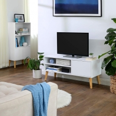 TV stolík Stella, 110 cm, biela - 2