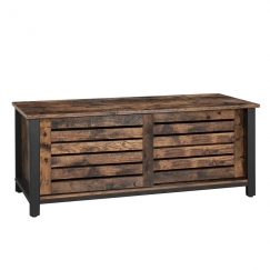 TV stolík Stella, 110 cm, hnedá/čierna