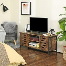 TV stolík Stella, 110 cm, hnedá/čierna - 3