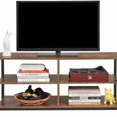 TV stolík Stella I., 110 cm, hnedá/čierna - 1