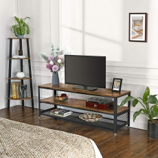 TV stolík Stella II., 140 cm, hnedá/čierna - 3