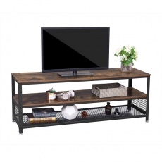 TV stolík Stella II., 140 cm, hnedá/čierna - 1