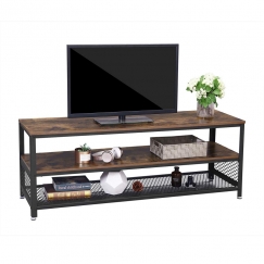 TV stolík Stella II., 140 cm, hnedá/čierna