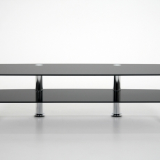 TV stolík Trapez s 2 policami, 120 cm - 1