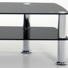 TV stolík Trapez s 2 policami, 90 cm - 2
