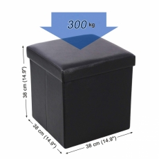 Úložný box Genys, 38 cm, černá - 7