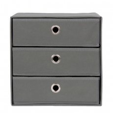 Úložný box so zásuvkami Beta 3 (SET 3 ks), 32 cm, antracitová - 3