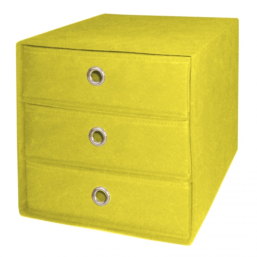 Úložný box so zásuvkami Beta 3 (SET 3 ks), 32 cm, zel. jablko - 1