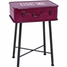 Úložný stolek Rile, 67 cm, červená - 1