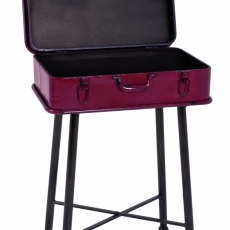 Úložný stolek Rile, 67 cm, červená - 2