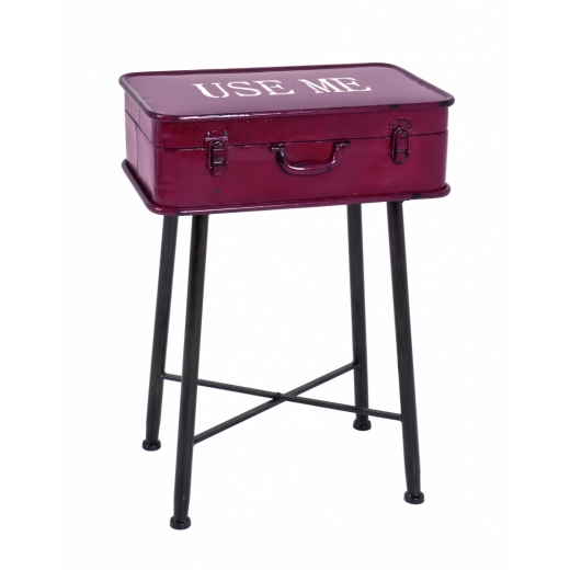 Úložný stolík Rile, 67 cm, červená - 1
